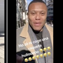 Joaquín y 'Hulio' Baptista revolucionan la red con esta lección de tenis