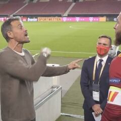 Esta charla es oro puro: Ramos y Luis Enrique hablan lo que debe decir cuando él suba a rematar