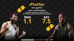 Real Madrid vs. ASVEL Villeurbanne: horario, dónde ver, pronósticos, estadísticas y clasificación