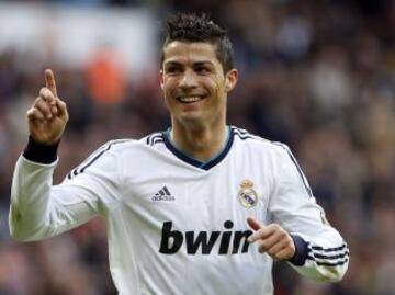 Cristiano Ronaldo celebra su gol ante el Levante.