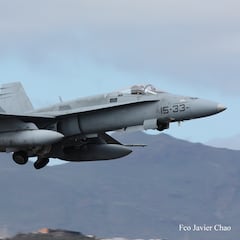 Muere un piloto del Ejército del Aire tras estrellarse con un caza F-18 en Teruel