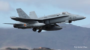 Muere un piloto del Ejército del Aire tras estrellarse con un caza F-18 en Teruel