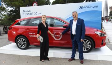 Theresa Zabell y Fermín Cacho llegaron en un Nuevo Hyundai i30.