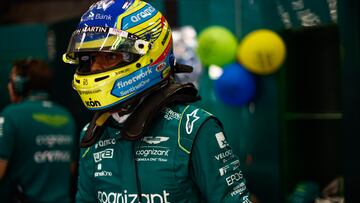 Fernando Alonso (Aston Martin). Spa-Francorchamps, Bélgica. F1 2023.