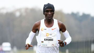 Eliud Kipchoge, en plena marat&oacute;n.