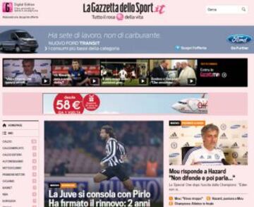 Portadas de la prensa extranjera