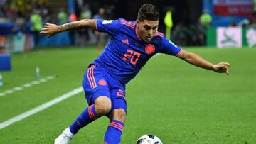 Juan Fernando Quintero durante el partido entre Polonia y Colombia por la fecha 2 del Grupo H del Mundial Rusia 2018 en el Kaz&aacute;n Arena