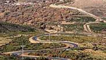 LO MÁS DURO. Panorámica de las curvas de herradura al inicio.