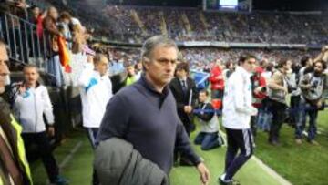 Mourinho en el &uacute;ltimo partido de Liga en La Romareda