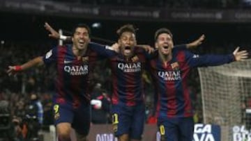 El Barça mata al campeón con su tridente: Neymar, Suárez y Messi