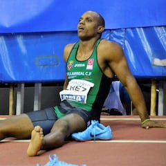 Yunier Pérez, plusmarquista de 60, se rompe el Aquiles derecho