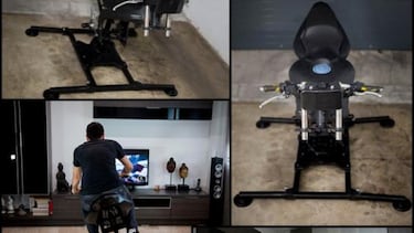 LeanGP, el primer simulador de moto para usar en casa