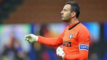 Handanovic, segundo positivo del Inter por coronavirus