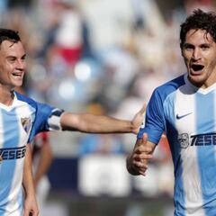 Málaga 2-1 Albacete: resumen, goles y resultado del partido