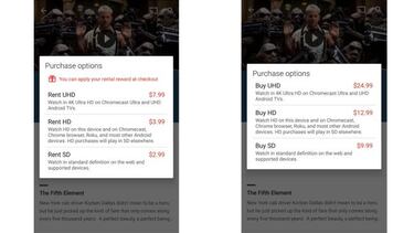 Ya puedes comprar películas en 4K en Google Play