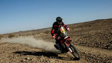 Tosha Schareina (Honda). Bisha, Arabia Saudí. Dakar 2025.