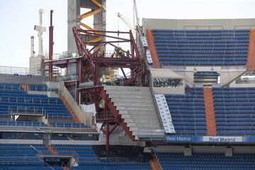 Este es el estado actual de las obras del Santiago Bernabéu.