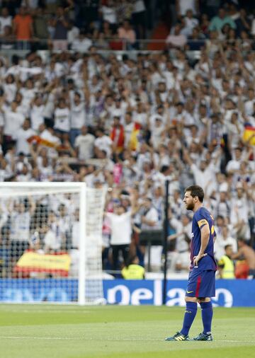1-0. Marco Asensio marcó el primer gol, Messi desolado.