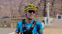 El ciclista español Luis León Sánchez, durante la NEOM Titan Desert de Arabia Saudí.