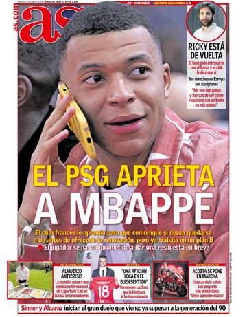 Las portadas de AS de enero