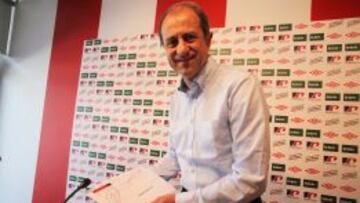 06/07/12 FUTBOL ATHLETIC BILBAO
RUEDA DE PRENSA DE JOSE MARI AMORRORTU SOBRE LA PLANIFICACION DE LEZAMA