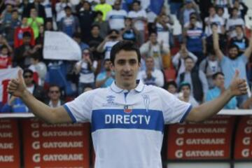 Milovan Mirosevic 135 goles. Una lesión lo tiene fuera de las canchas en Universidad Católica, club donde ha anotado 96 de sus conquistas.