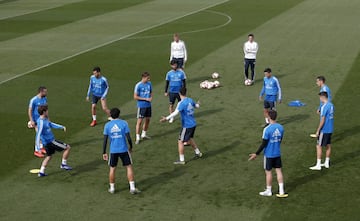 El Real Madrid entrena antes del partido en Leganés