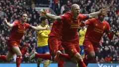 El Arsenal salió goleado de Anfield y pierde el liderato