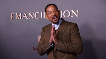 US actor Will Smith poses upon arrival for the European premiere of "Emancipation" at the Vue West End in London on December 2, 2022. (Photo by ISABEL INFANTES / AFP)