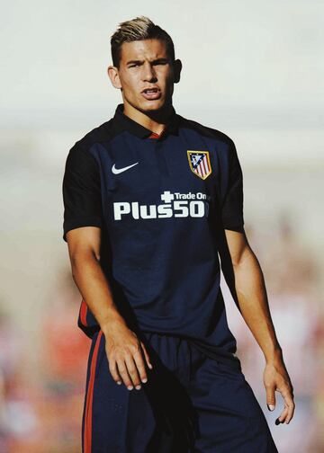 En sus primeras apariciones en la temporada 2014-15 ya mostró sus grandes virtudes en una eliminatoria copera contra el Real Madrid jugando como lateral, pese a que su puesto natural era el de central. Lucas fue creciendo, sumando cada vez más minutos hasta convertirse en uno de los defensas más cotizados de Europa. Campeón del Mundial como titular con Francia, el Bayern pagó en el verano de 2019 los 80 millones de su cláusula tras 110 partidos de rojiblanco.