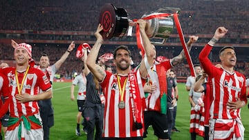 06/04/24 PARTIDO FINAL COPA DEL REY 2024
ATHLETIC DE BILBAO - MALLORCA 
ALEGRIA CELEBRACION CAMPEONES 
 RAUL GARCIA 