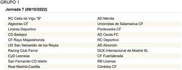 La Primera RFEF, jornada a jornada