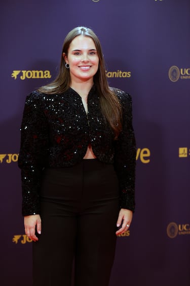 La tiradora de arco, Elia Canales a su llegada a la Gala del Comité Olímpico Español.