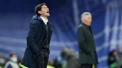 Marcelino Garc&iacute;a Toral en el Bernab&eacute;u.