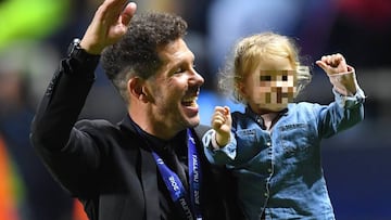 Simeone disfrutó del cumpleaños de su hija en la previa del derbi