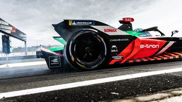 El Audi de Rast en el test de Valencia.