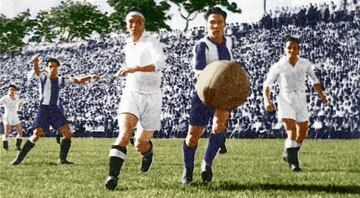 El Espanyol, en 1940 ante el Madrid.