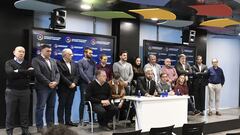 07/03/19 RUEDA DE PRENSA ASOCIACION DE CLUBES DE FUTBOL FEMENINO EN LA SEDE DE LALIGA LA LIGA FOTO DE FAMILIA