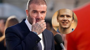 Casi calvo y con pocos dientes: así iba a ser David Beckham en 2020 según la IA