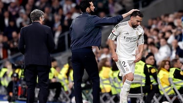 22/03/26 PARTIDO PRIMERA DIVISION
REAL MADRID - ATLETICO DE MADRID
CAMBIO SUSTITUCION DANI CARVAJAL ALVARO ARBELOA ENTRENADOR