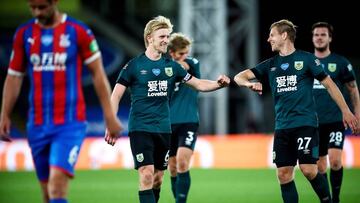 El Burnley gana al Palace y se aferra a sus opciones europeas