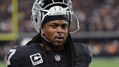 LAS VEGAS, NEVADA - SEPTEMBER 24: Davante Adams #17 of the Las Vegas Raiders looks on before a game against the Pittsburgh Steelers at Allegiant Stadium on September 24, 2023 in Las Vegas, Nevada.   Ethan Miller/Getty Images/AFP (Photo by Ethan Miller / GETTY IMAGES NORTH AMERICA / Getty Images via AFP)