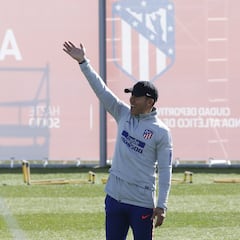 El entrenamiento del Atlético de Madrid en imágenes