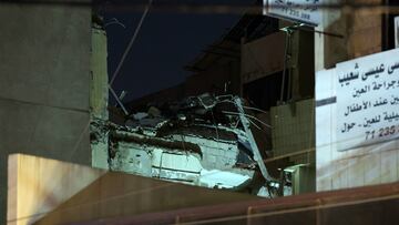 A view shows damage after what security sources said was a strike on Beirut's southern suburbs, Lebanon July 30, 2024. REUTERS/Mohamed Azakir
