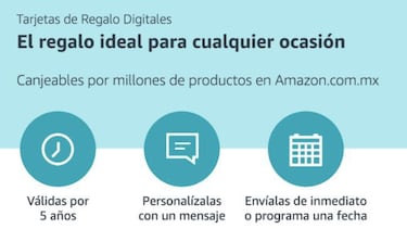 Tarjeta de regalo digital Amazon: el mejor obsequio para tus seres queridos