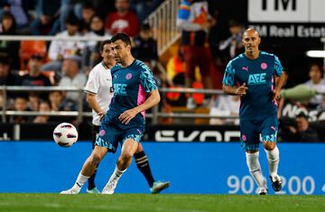 Javi Fuego en el equipo de leyendas de la AFE.