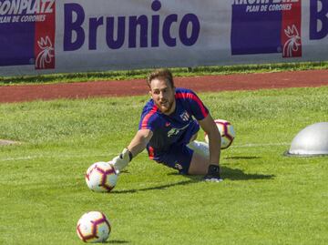 El Atleti entrena en Brunico al pie de los alpes italianos