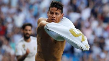 James Rodr&iacute;guez, volante de Real Madrid