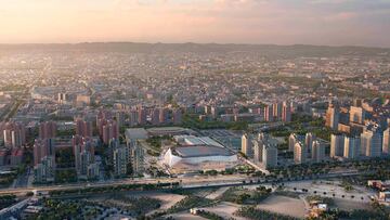 Simulación de cómo quedará el pabellón en la ciudad.