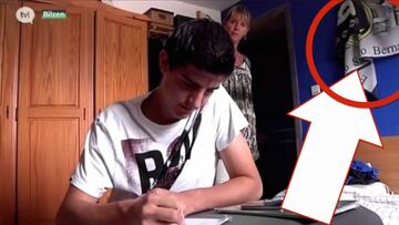 Courtois no mintió: la imagen que demuestra que de pequeño era del Madrid